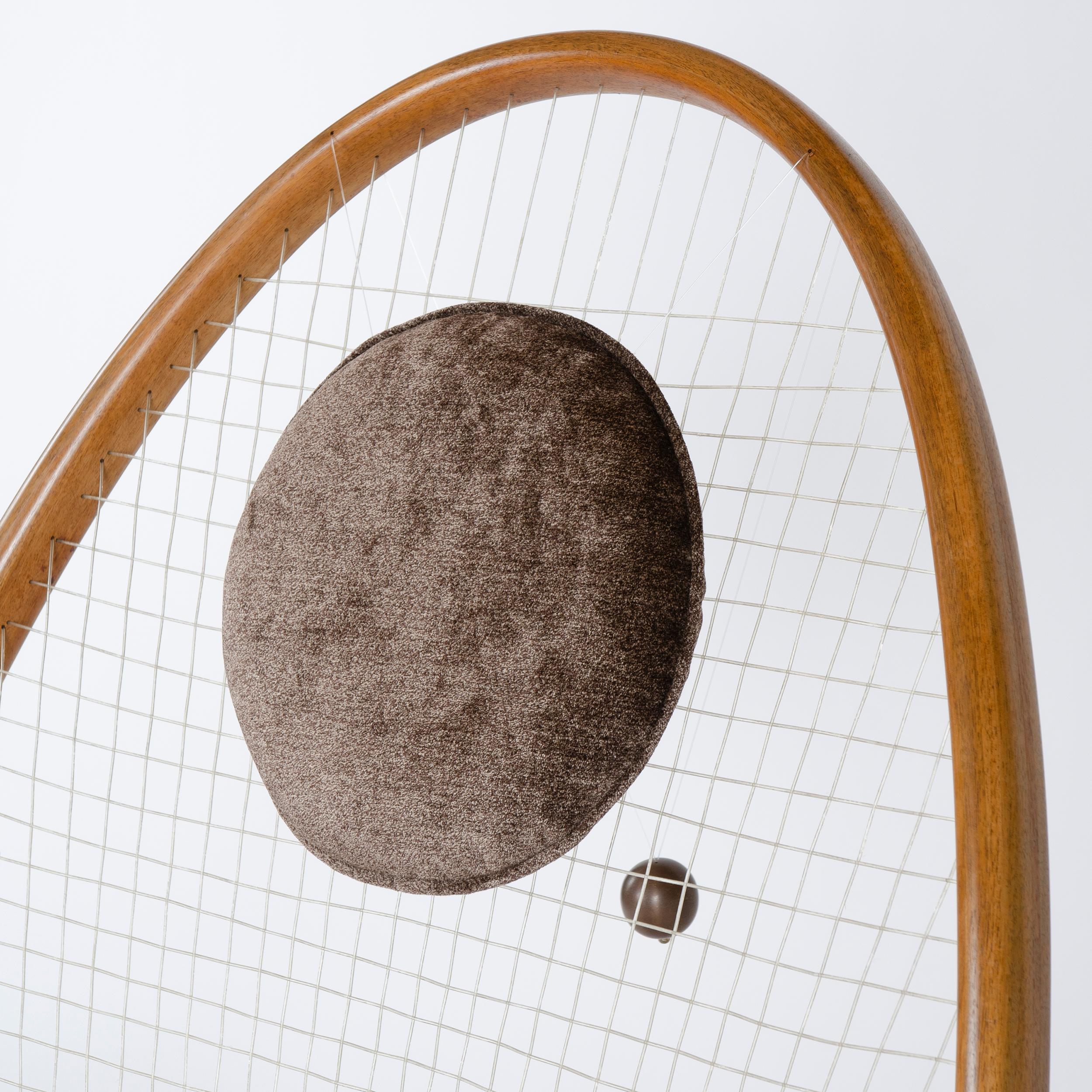 1950s Racquet Chair by Vestergaard Jensen for Peder Pedersen For Sale 2