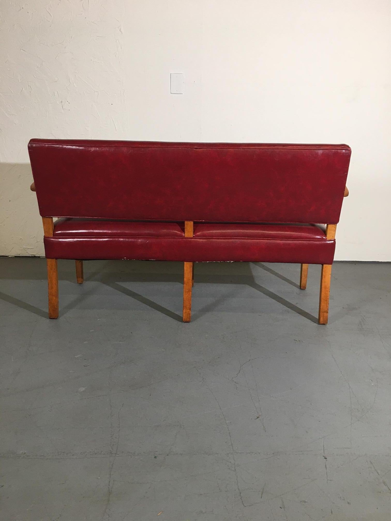 Mid-20th Century 1950's Railroad Bench Set of 2 For Sale