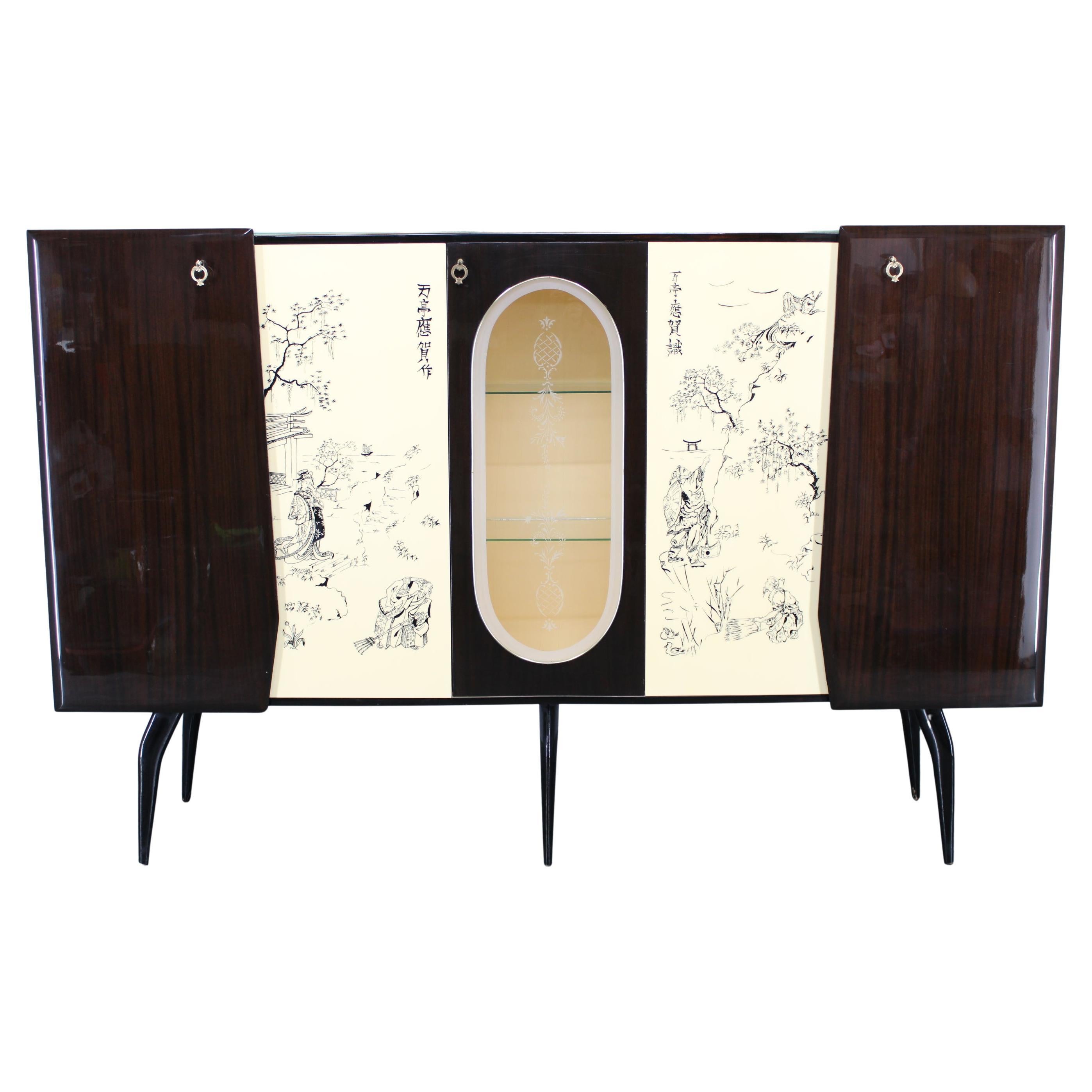 Rare Highboard italien des années 1950