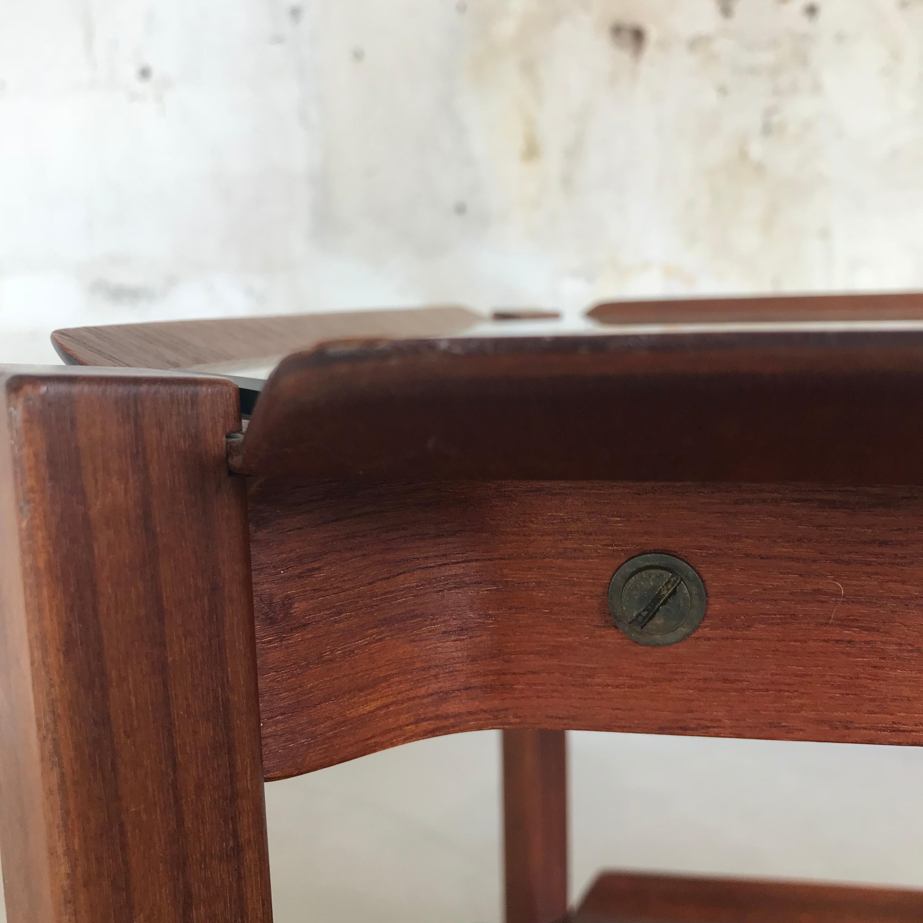 Mid-20th Century 1950s Rare Teak Plywood Trolley or Tea Cart by Cees Braakman for Pastoe