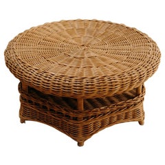 1950
s Rattan Coffee Table