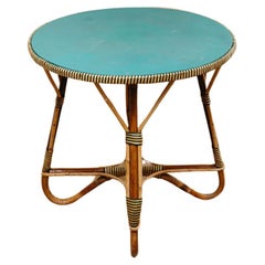 1950s Rattan Table 