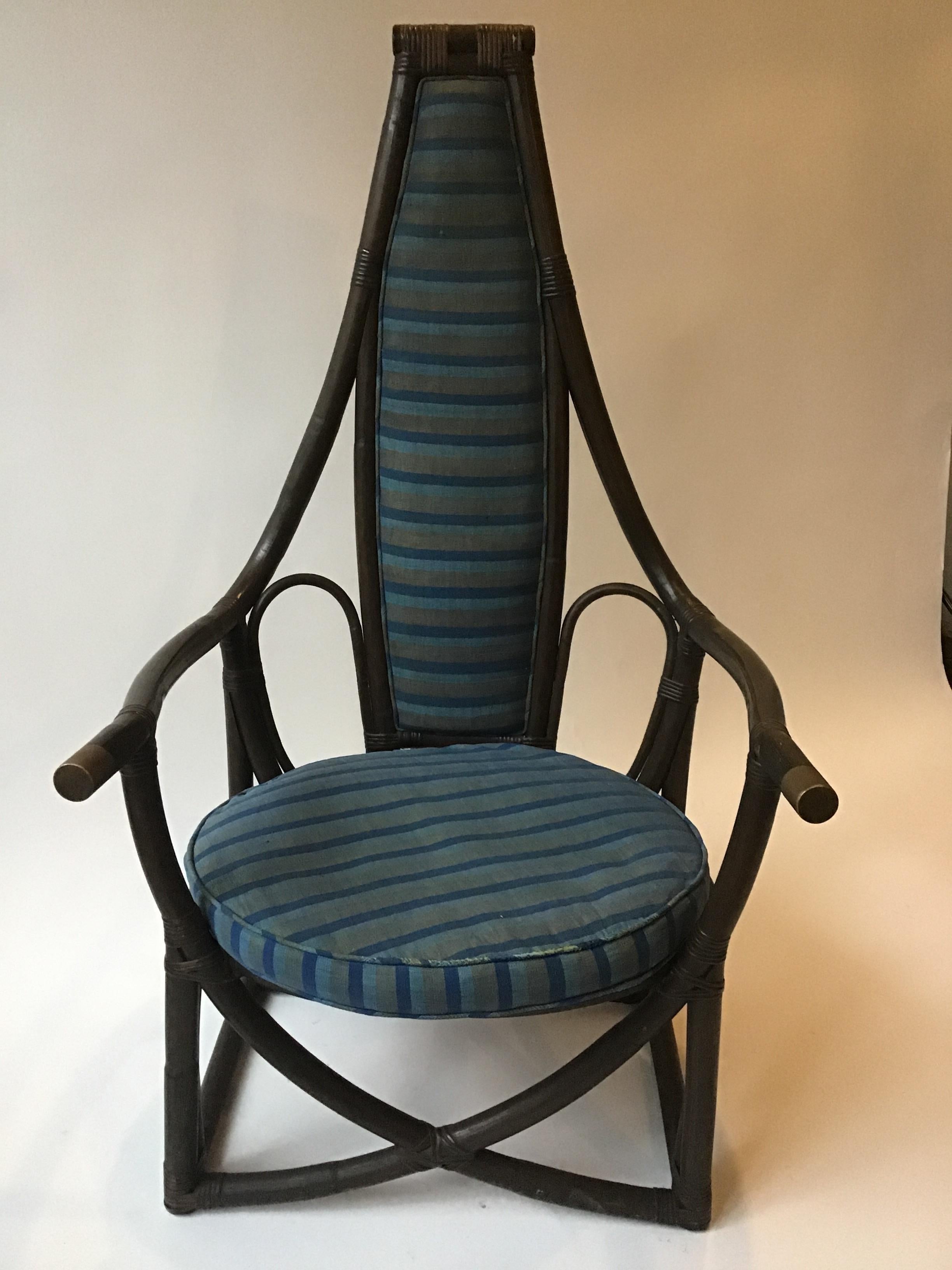 china rattan throne chair