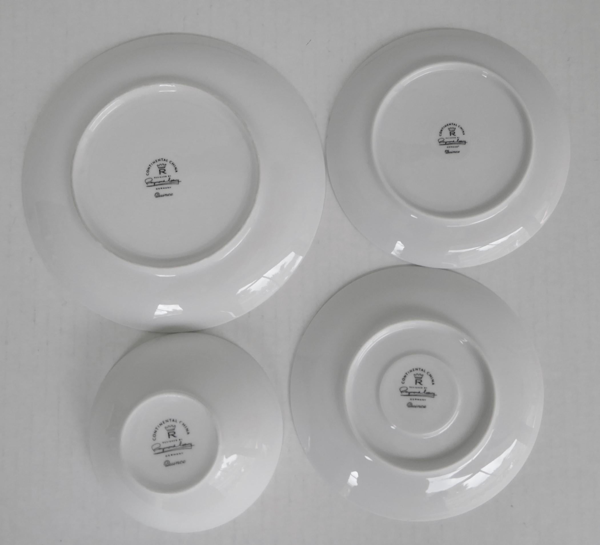 1950s Raymond Loewy Quince Pattern 36 Pieces Breakfast Set by Rosenthal Germany 2
