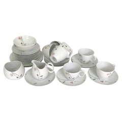 1950s Raymond Loewy Quince Pattern 36 Pieces Breakfast Set by Rosenthal Germany