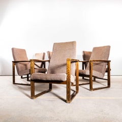 1950's Re-Upholstered Cube Armchair