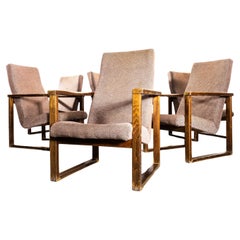 1950's Re-Upholstered Cube Armchair