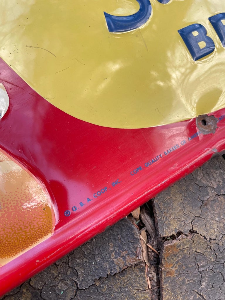 1950s Reach Stroehmann Sunbeam Bread Store Display Sign Rare Vintage