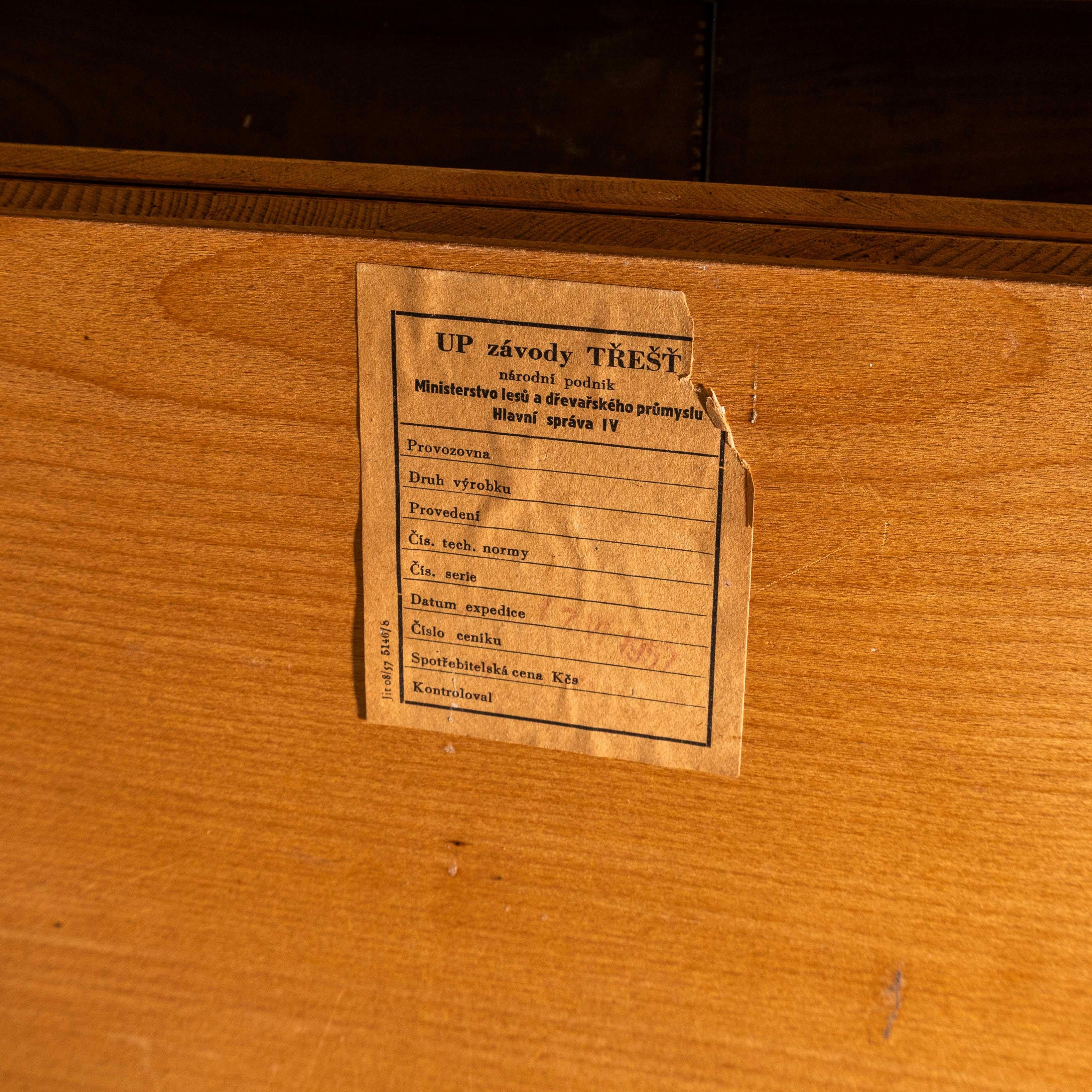 1950’s Rectangular Extending Halabala Dining Table – Up Zavody For Sale 4