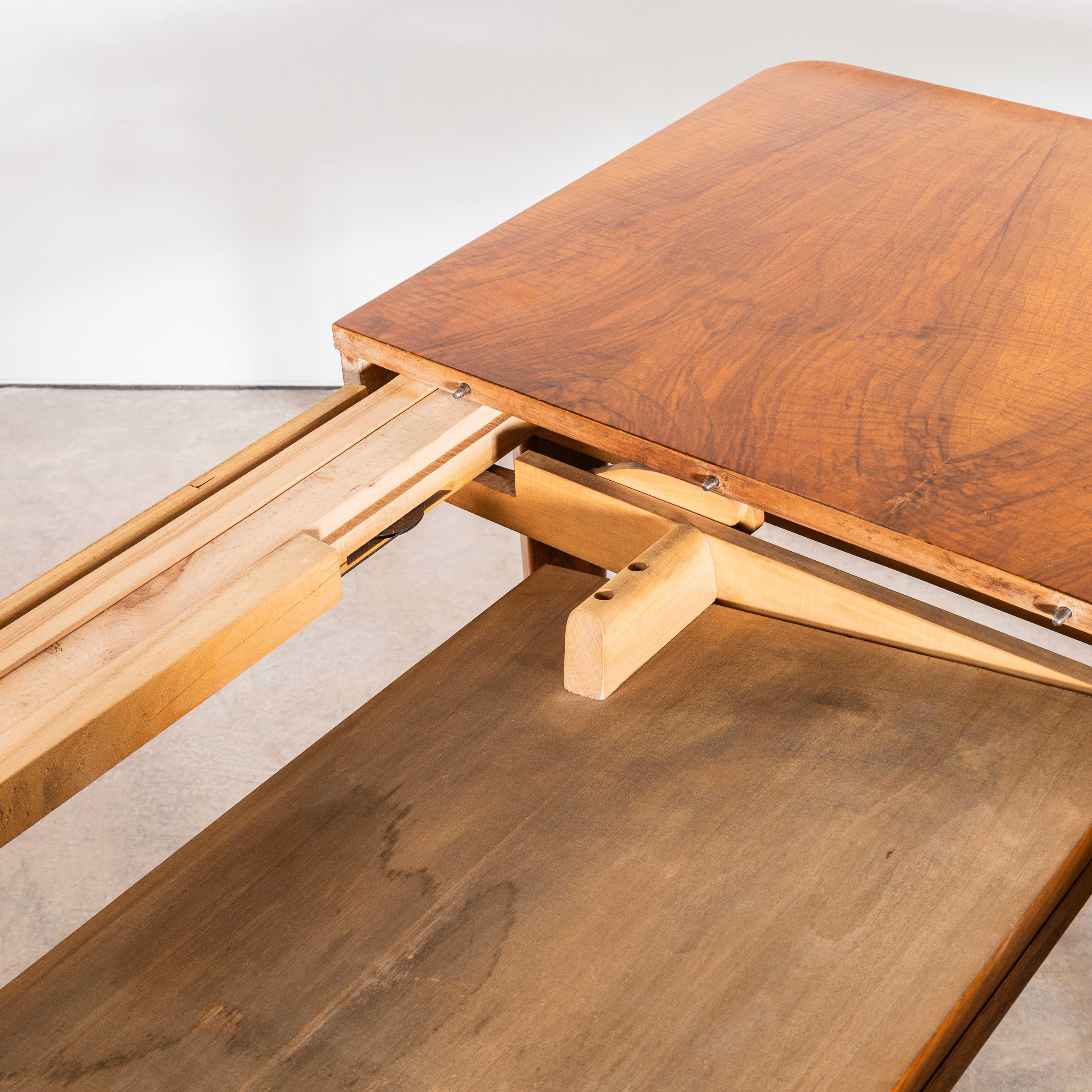 1950’s Rectangular Extending Halabala Dining Table – Up Zavody For Sale 7