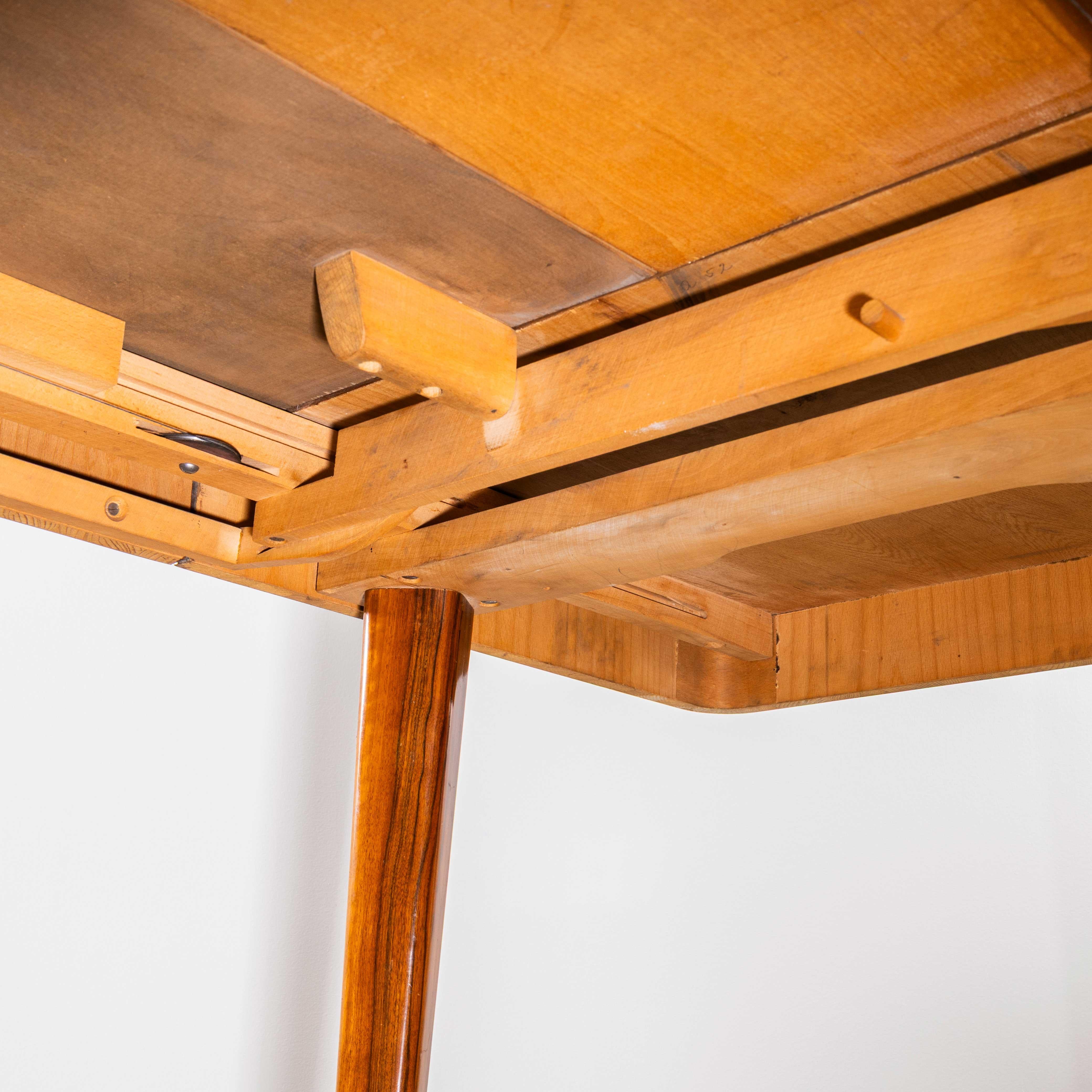 1950’s Rectangular Extending Halabala Dining Table – Up Zavody For Sale 7