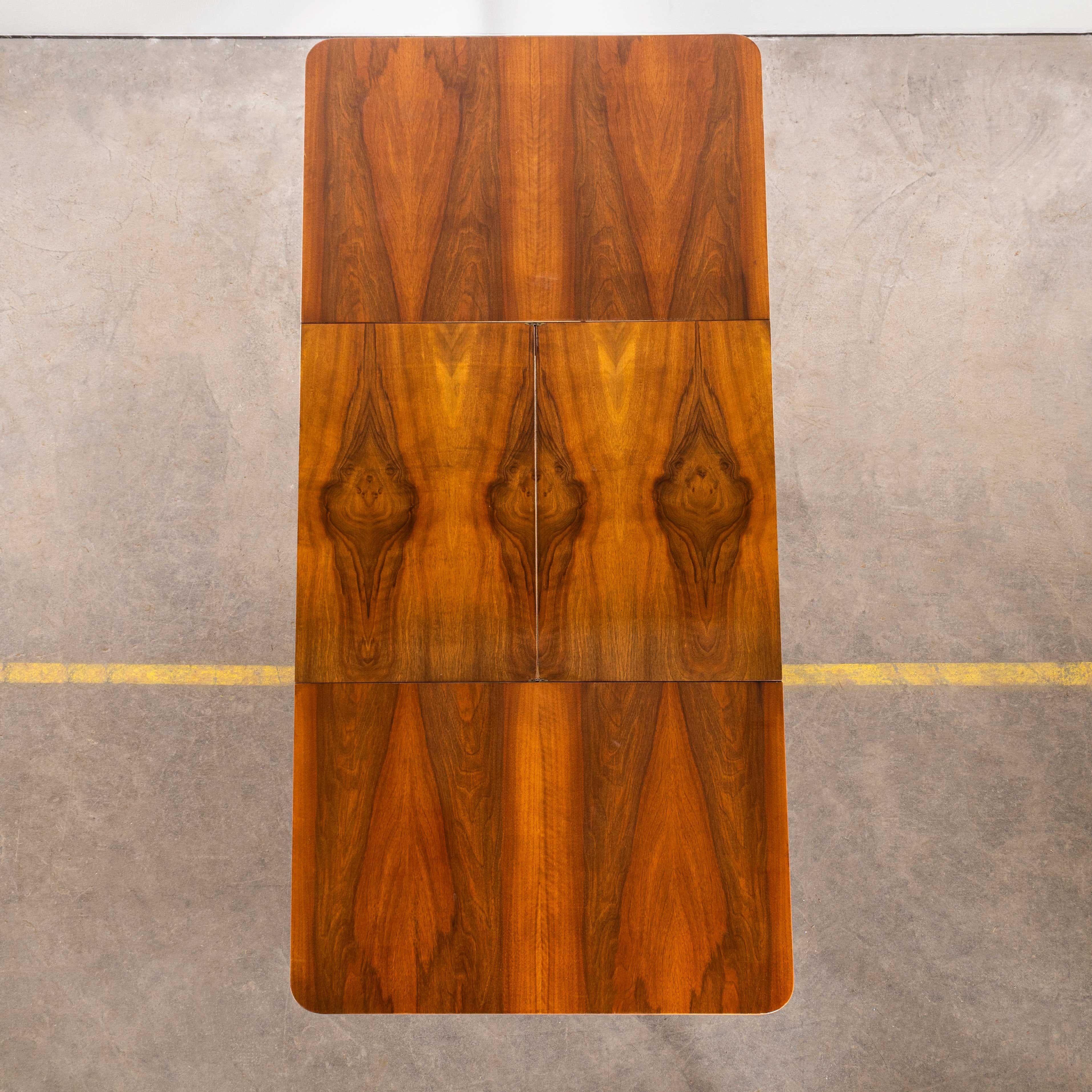 1950’s Rectangular Extending Halabala Dining Table – Up Zavody In Good Condition For Sale In Hook, Hampshire