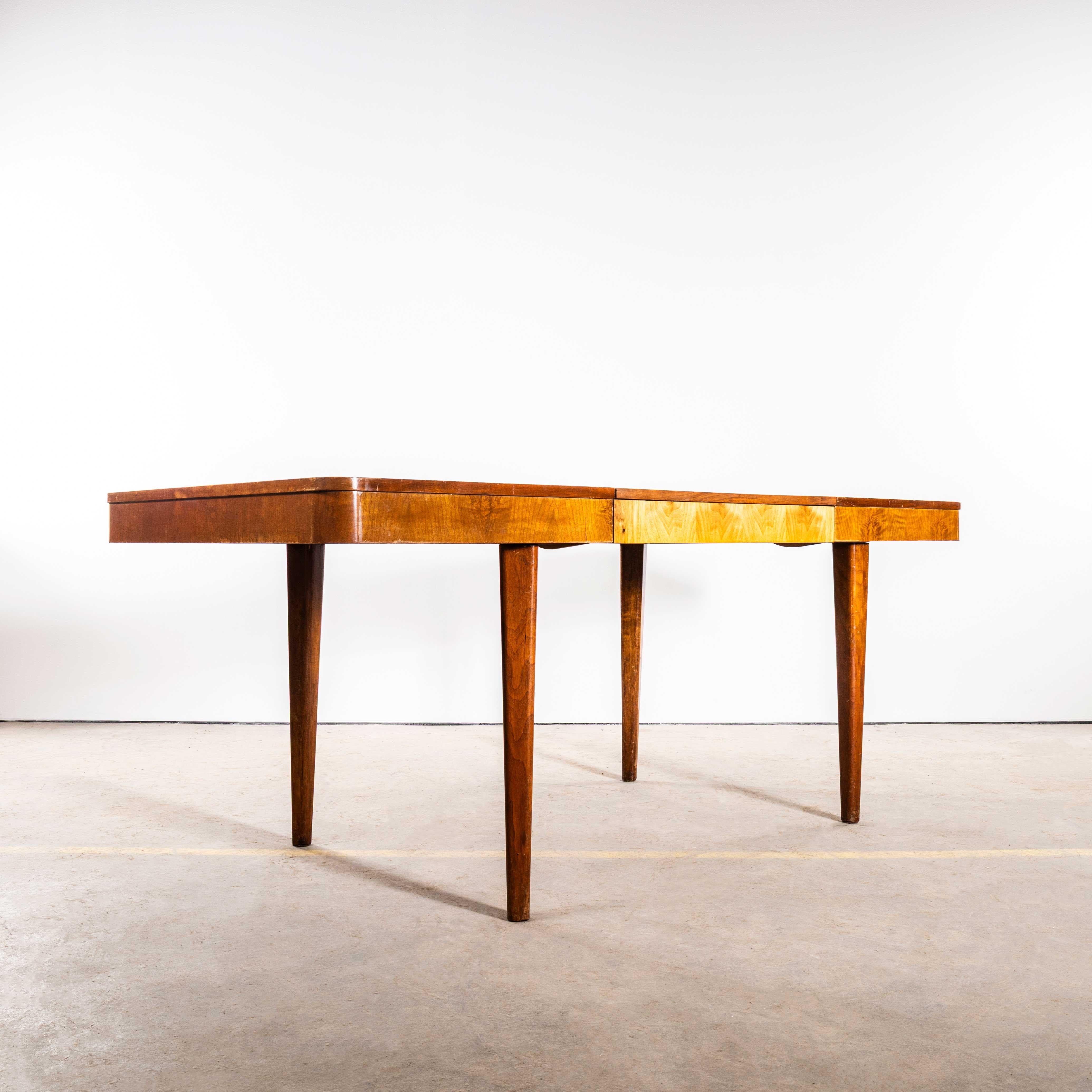 Birch 1950’s Rectangular Extending Halabala Dining Table – Up Zavody For Sale