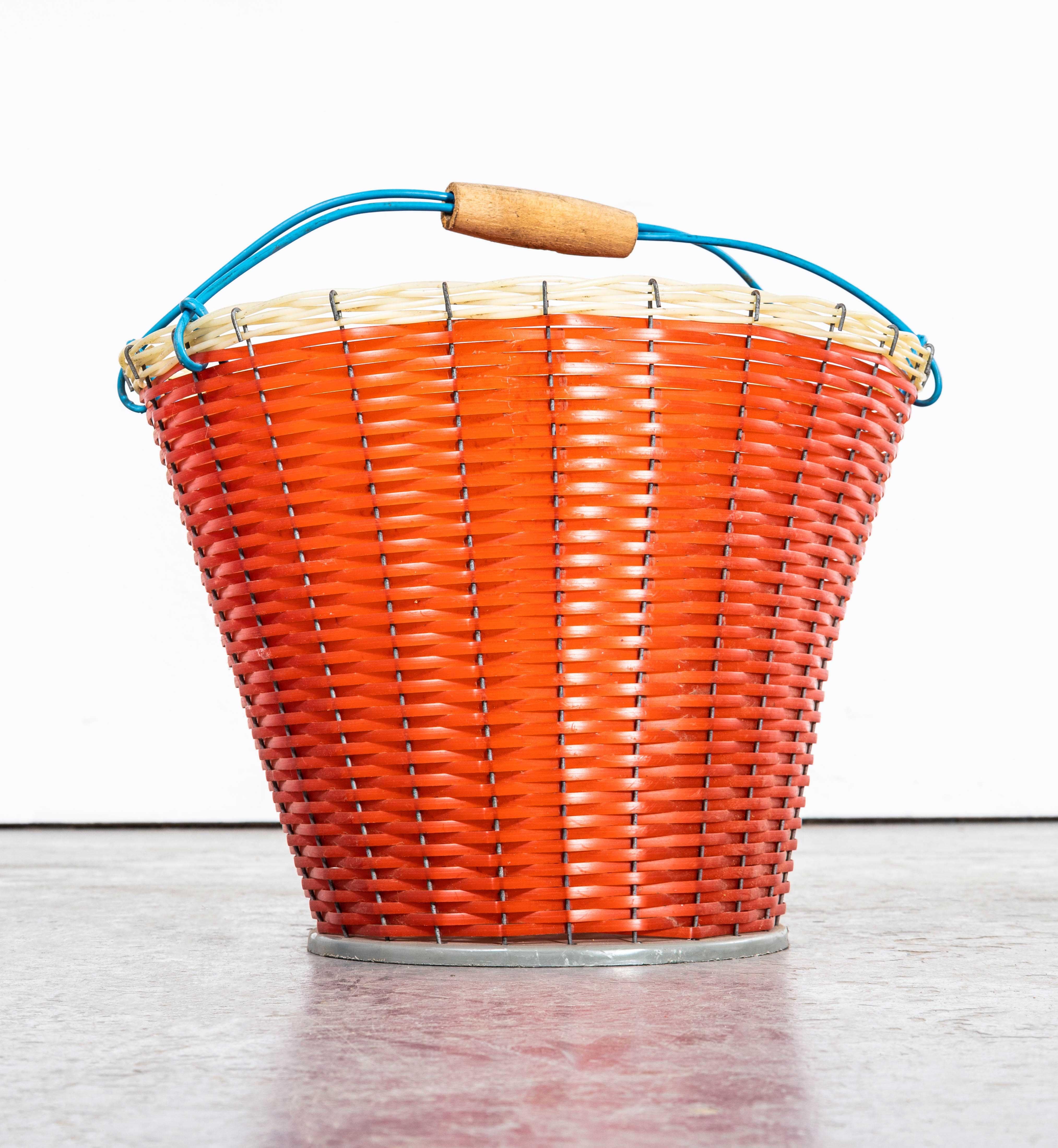 1950's Red Grape Picking Baskets - New Old Stock GDR 2