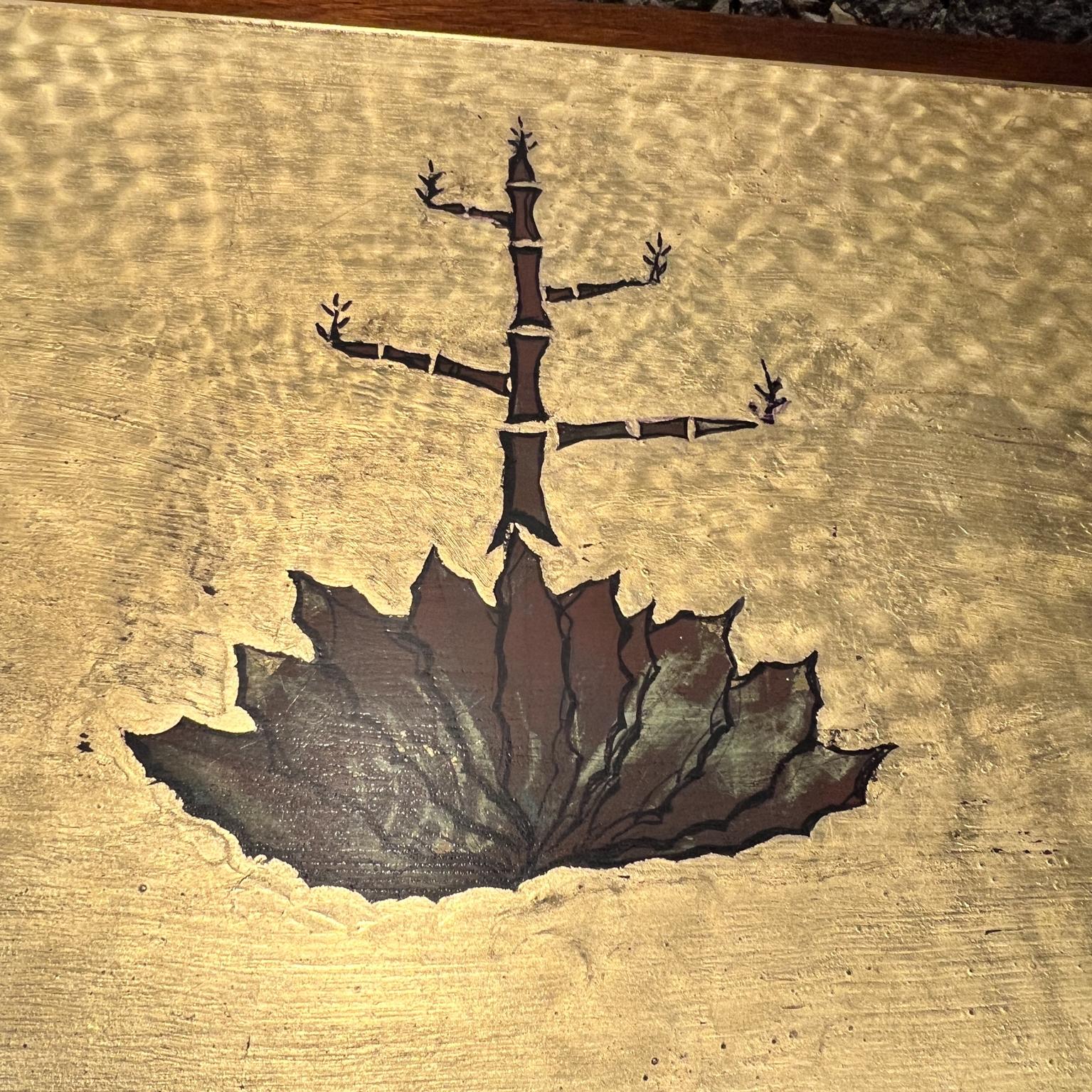 1950s Cómoda Pani a Medida-Credenza Palo de Rosa Hoja de Oro Bronce Ciudad de México en venta 4