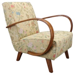 1950s Refurbished Jindrich Halabala  Armchair, Czechoslovakia