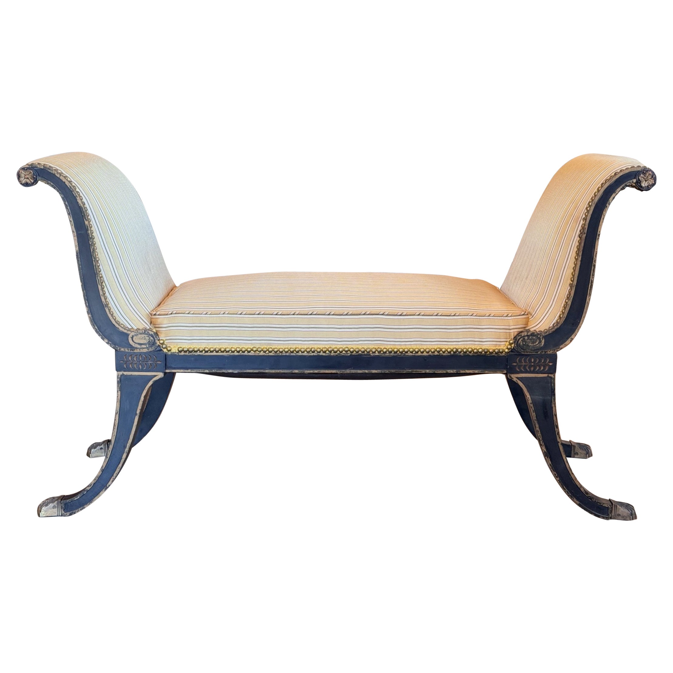 1950s Regency Style Bench
