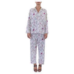 1950S REIS Cotton Pin-Up Girl Calendar Print Pajamas