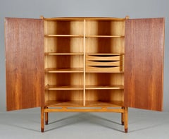 Swedish Modern Relief Carved 'Bangkok' Cabinet by Yngve Ekstrom