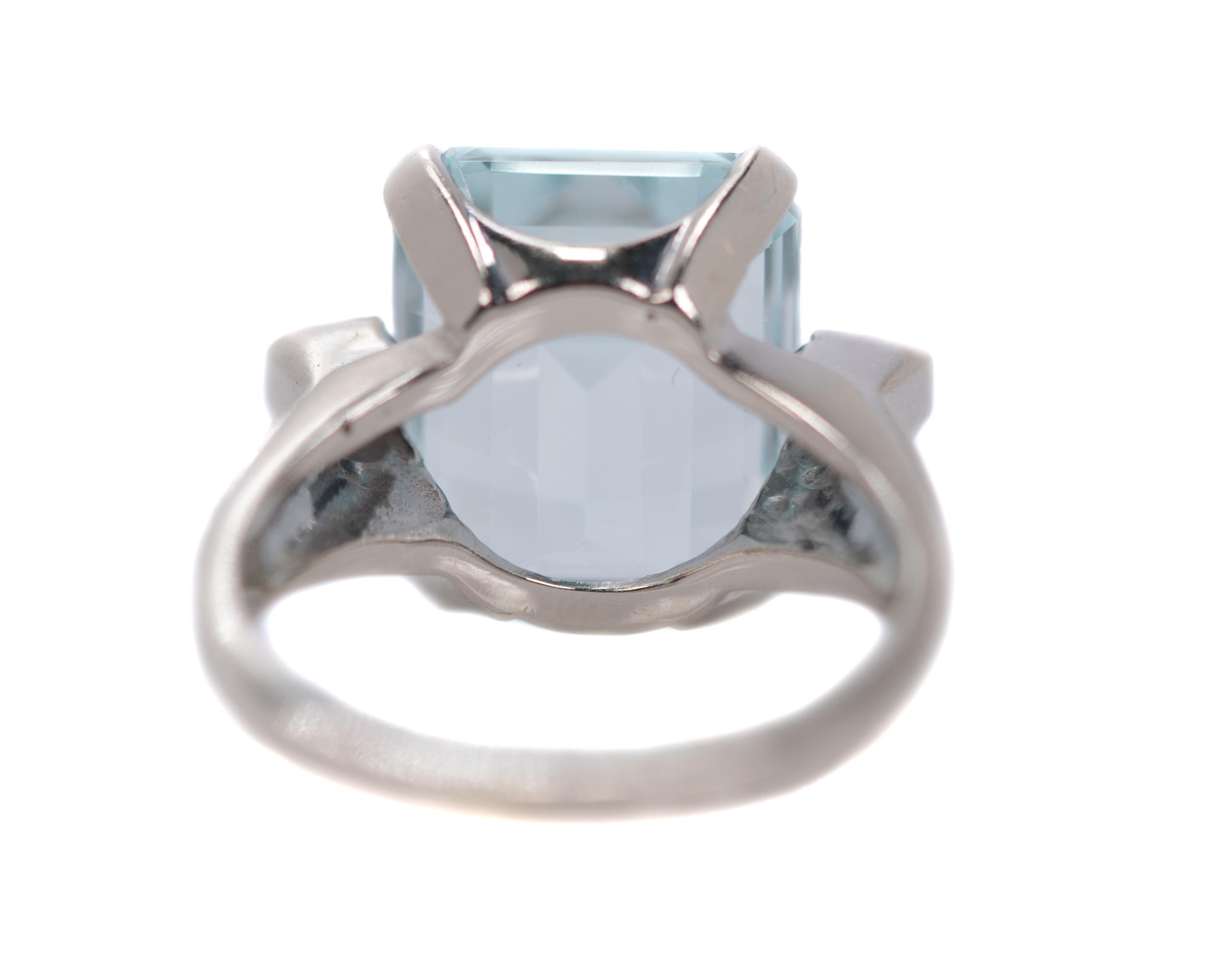 6 carat aquamarine engagement ring