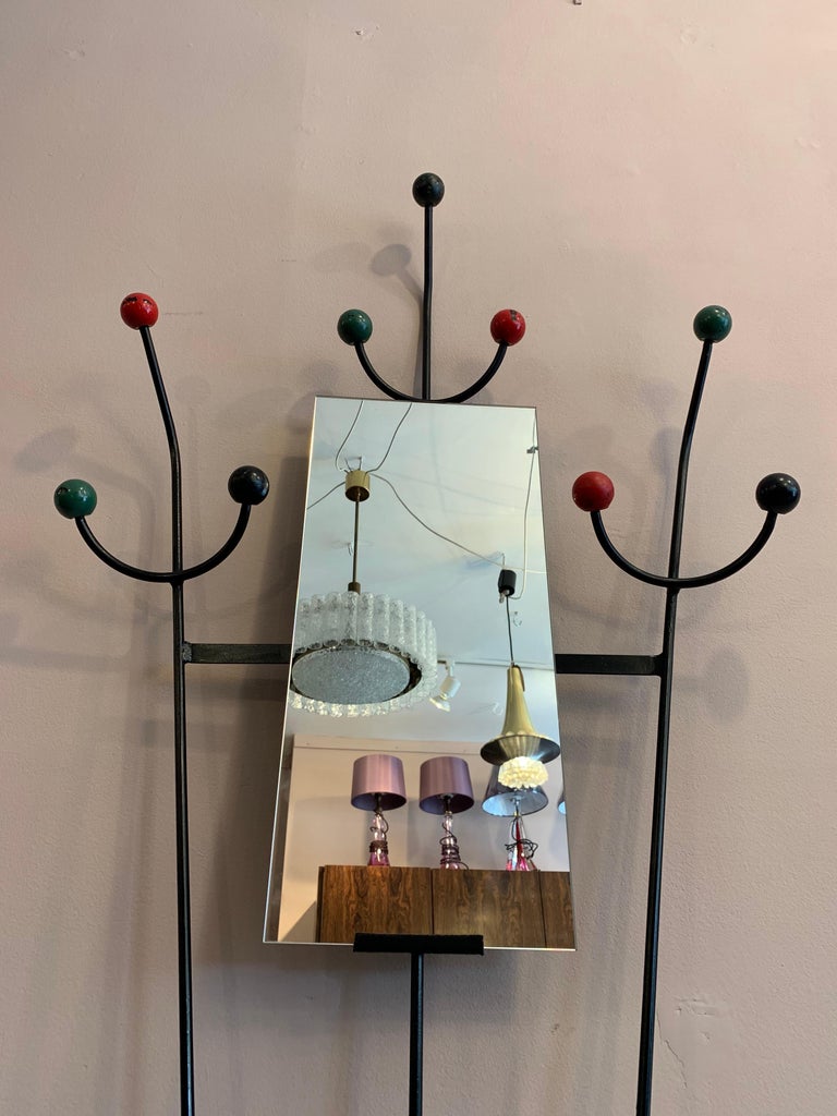 1950s Retro Atomic Wall Hanging Coat Stand at 1stDibs
