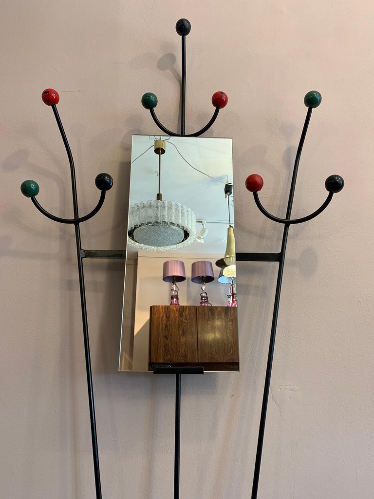1950s Retro Atomic Wall Hanging Coat Stand at 1stDibs