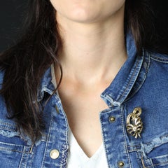 1950s Retro Diamonds 18 Karat Rose Gold Sheaf Brooch