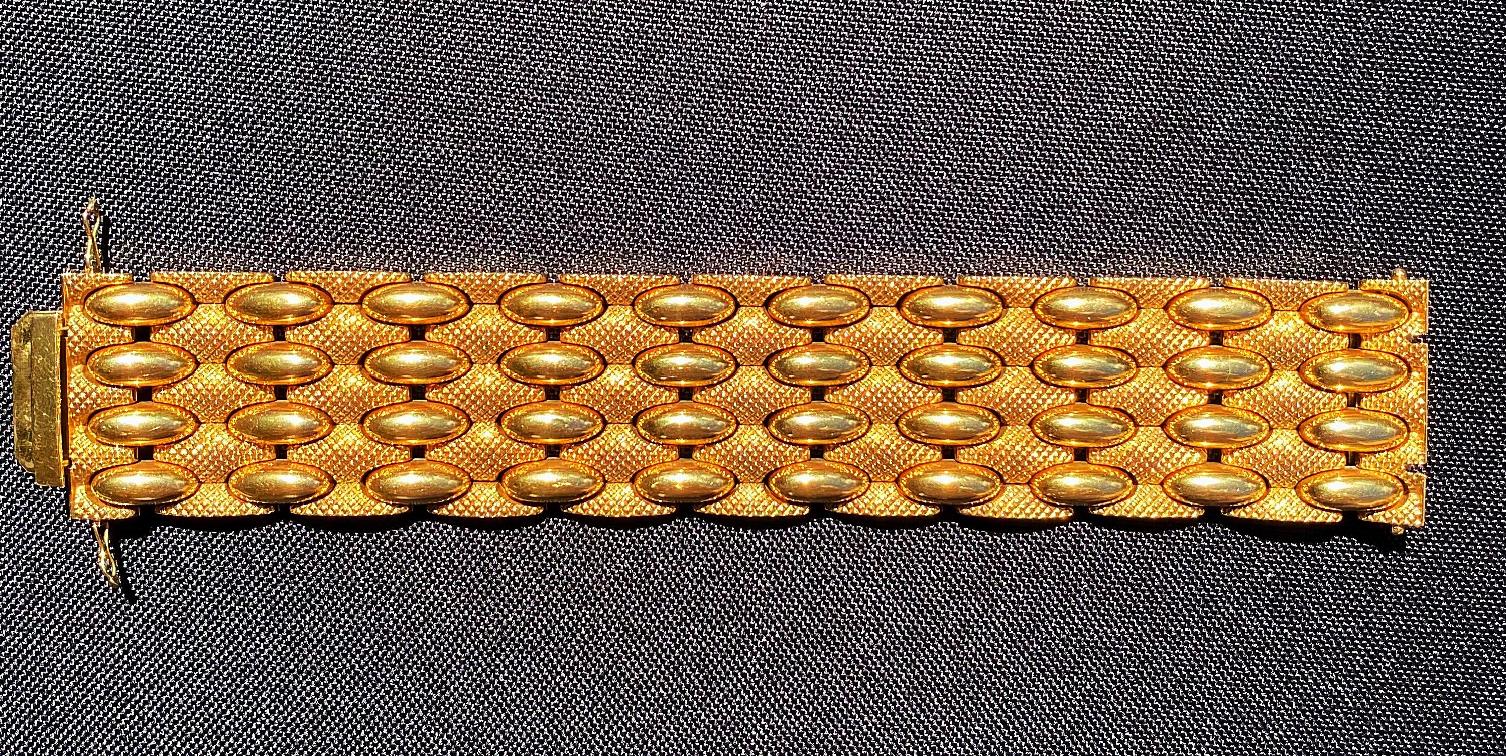 solid gold mens bangle