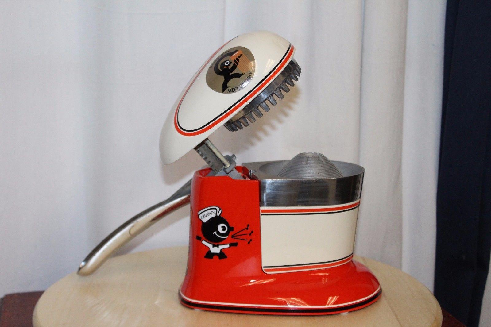 Metal 1950s Rival Juice-O-Mat Tilt-Top Juicer Orange Crush
