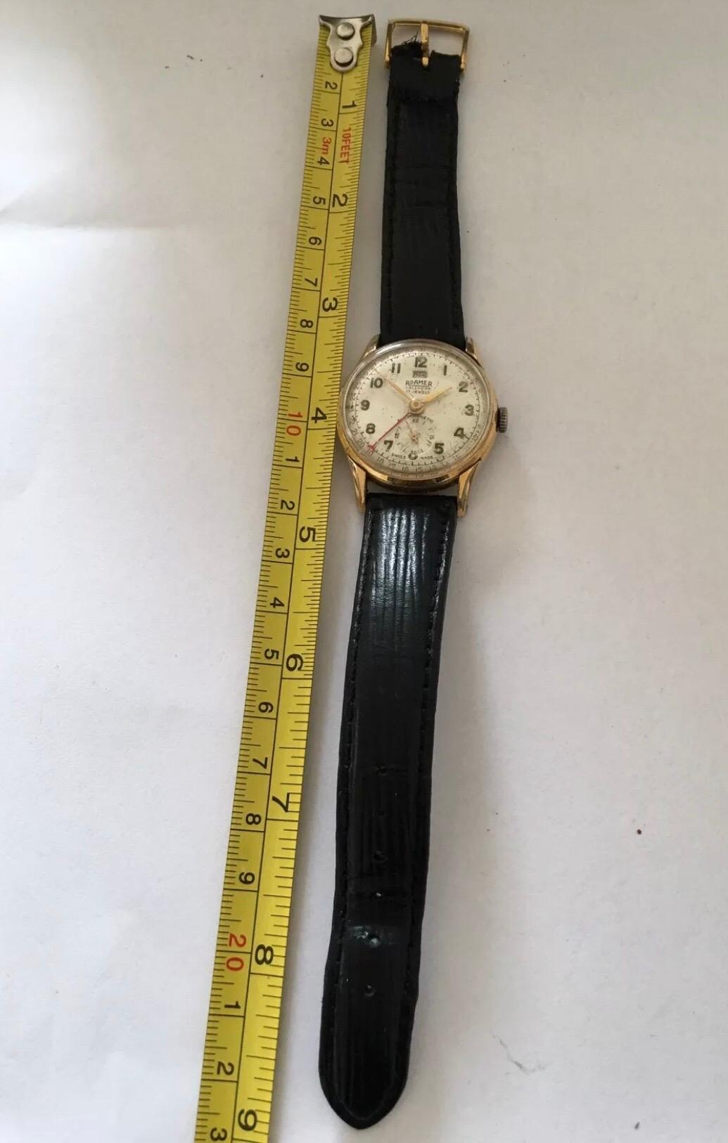 1950’s Roamer Calendar Mechanical Watch For Sale 1