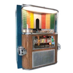 Retro 1950s Rock-Ola 1464 Wall-Mounted Vinyl Jukebox