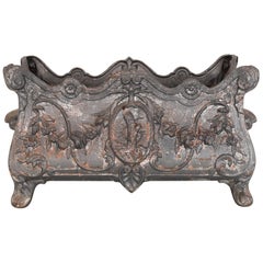 1950s Rococo Cast Iron Planter