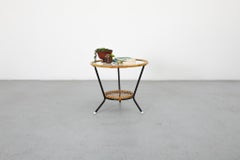 Tavolino in bambù e vetro Rohe Noordwolde, Paesi Bassi, 1950