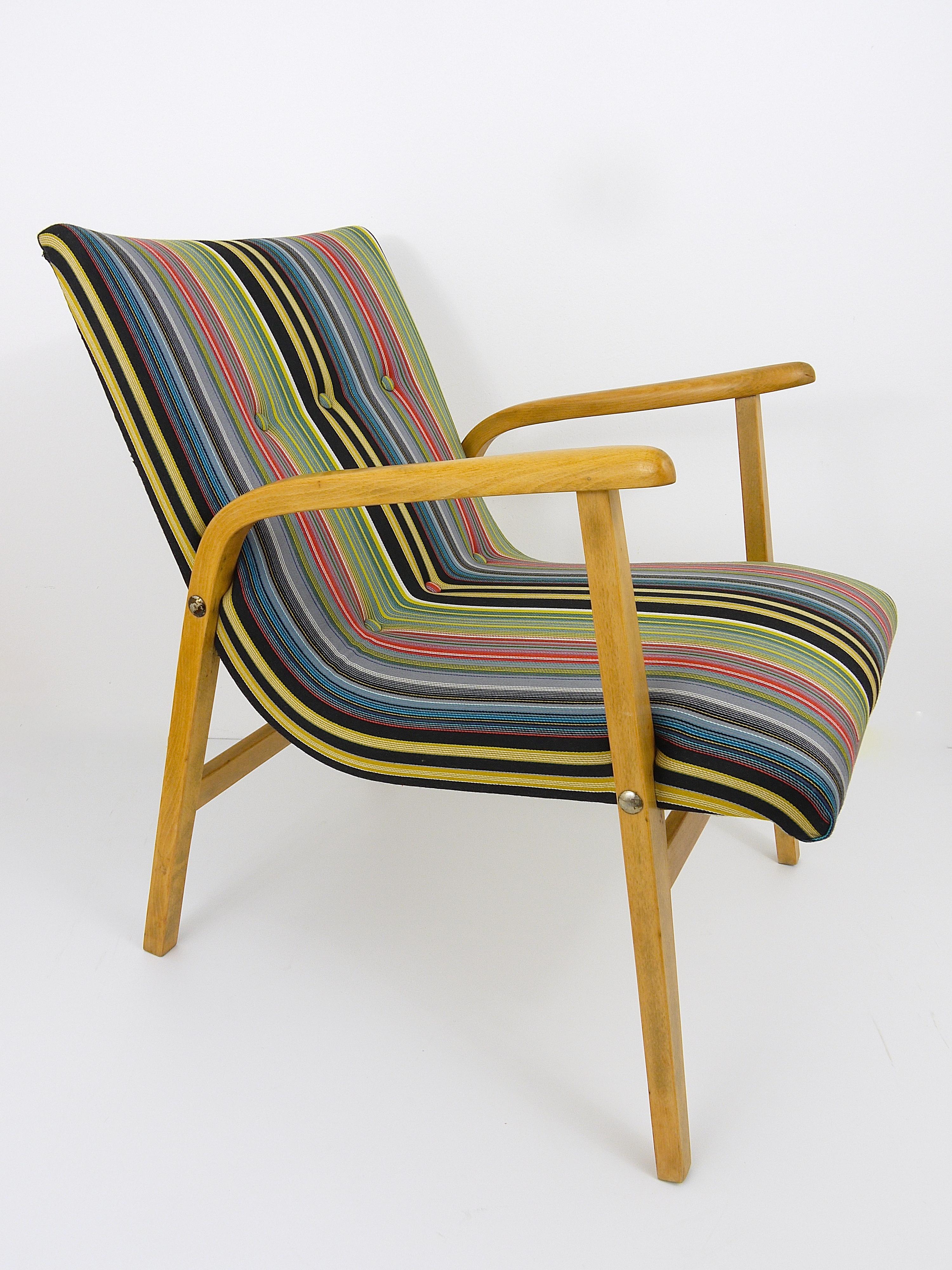 1950s Roland Rainer Cafe Ritter Chair with Paul Smith Maharam Upholstery 1