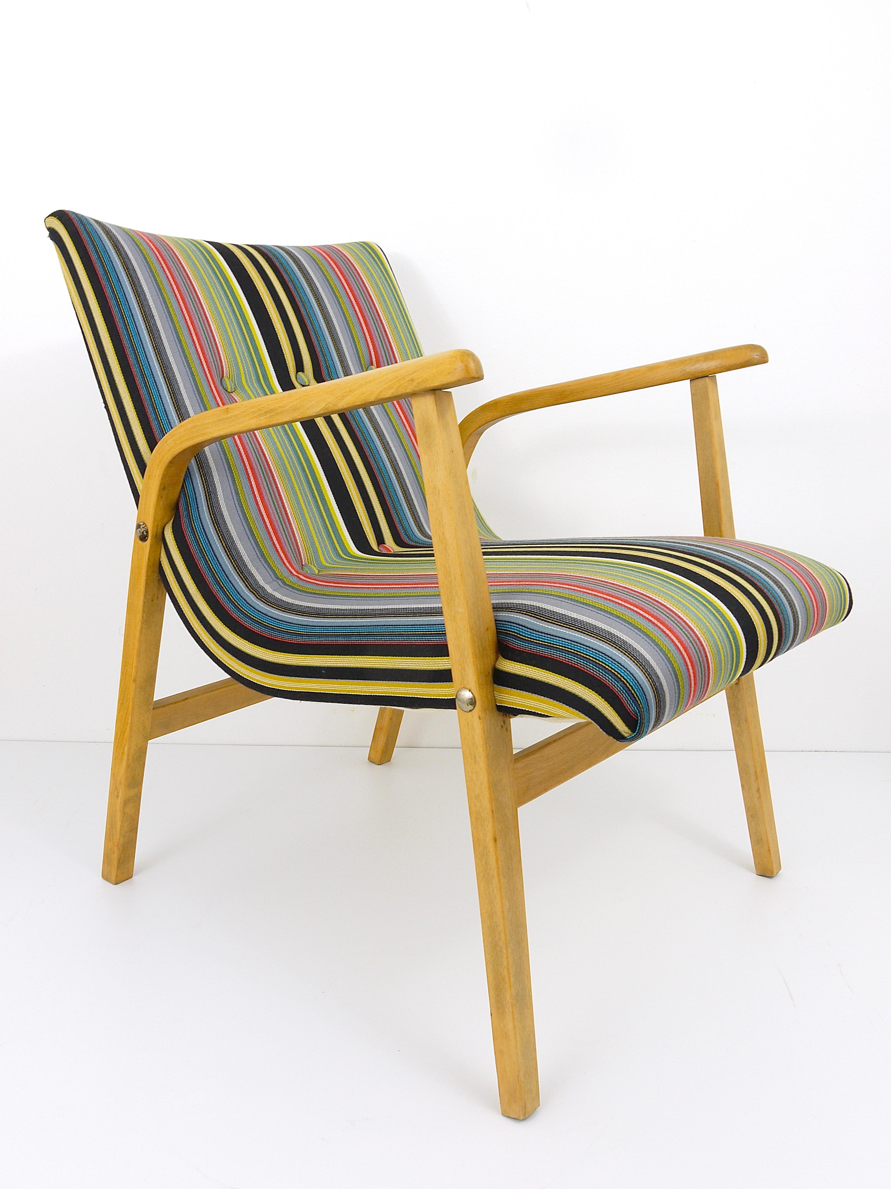 1950s Roland Rainer Cafe Ritter Chair with Paul Smith Maharam Upholstery 2
