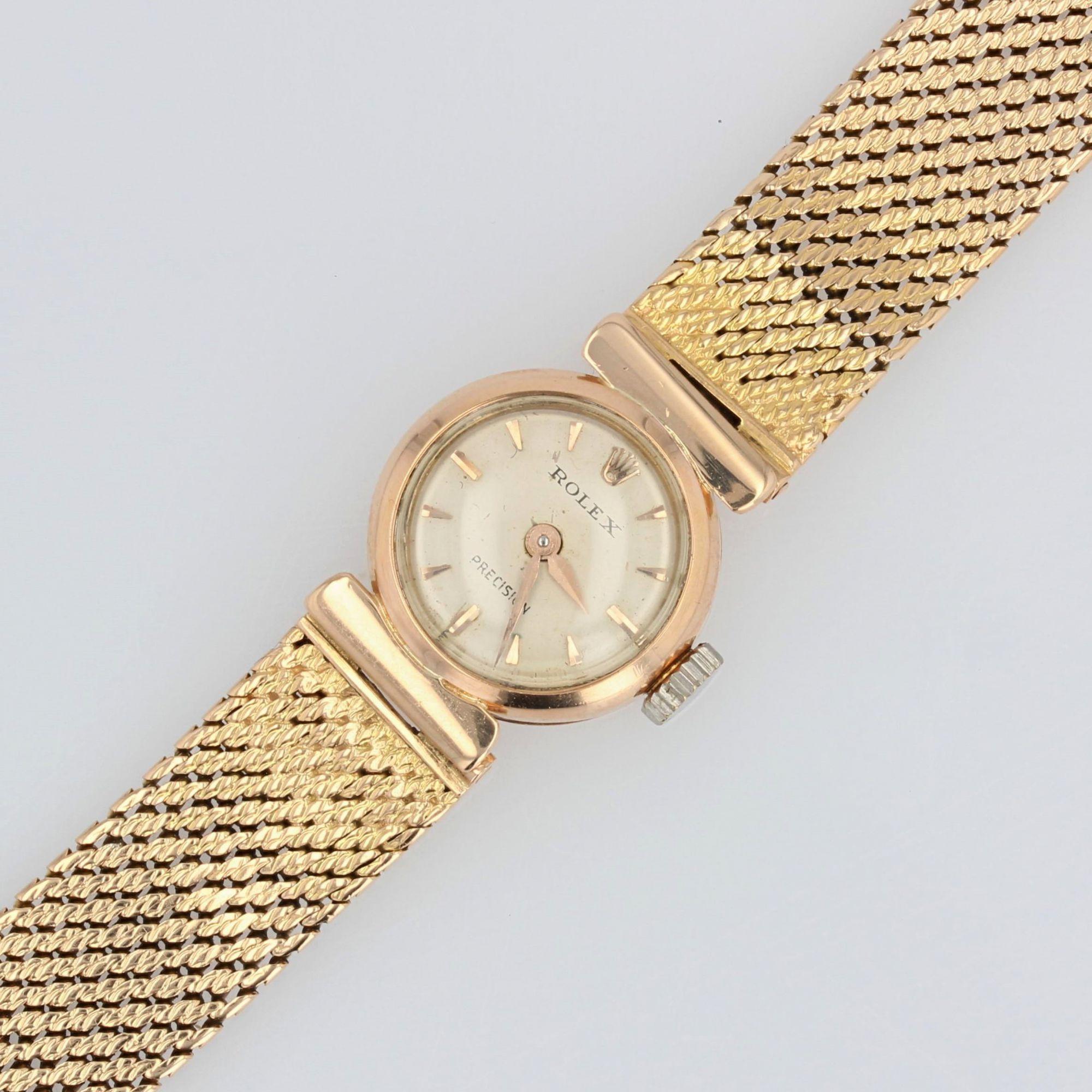 Retro 1950s Rolex 18 Karat Yellow Gold Ladies Wristwatch