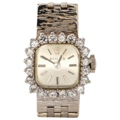 montre-bracelet Rolex des années 1950 en or 14 carats et diamants