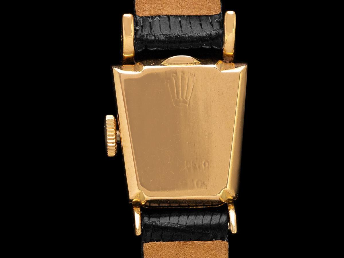 1950's Rolex Ladies Vintage Watch, 18K Gold Rare & Beautiful Asymmetrical Design en venta 2