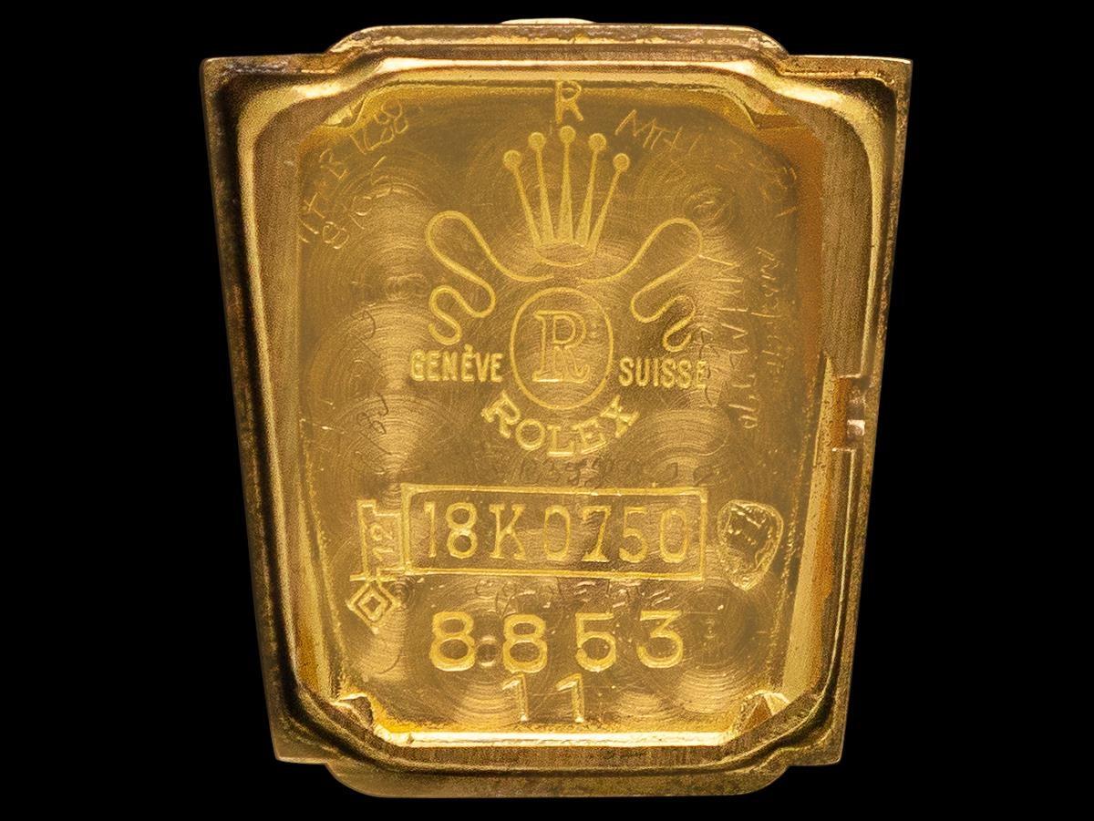 1950's Rolex Ladies Vintage Watch, 18K Gold Rare & Beautiful Asymmetrical Design en venta 4