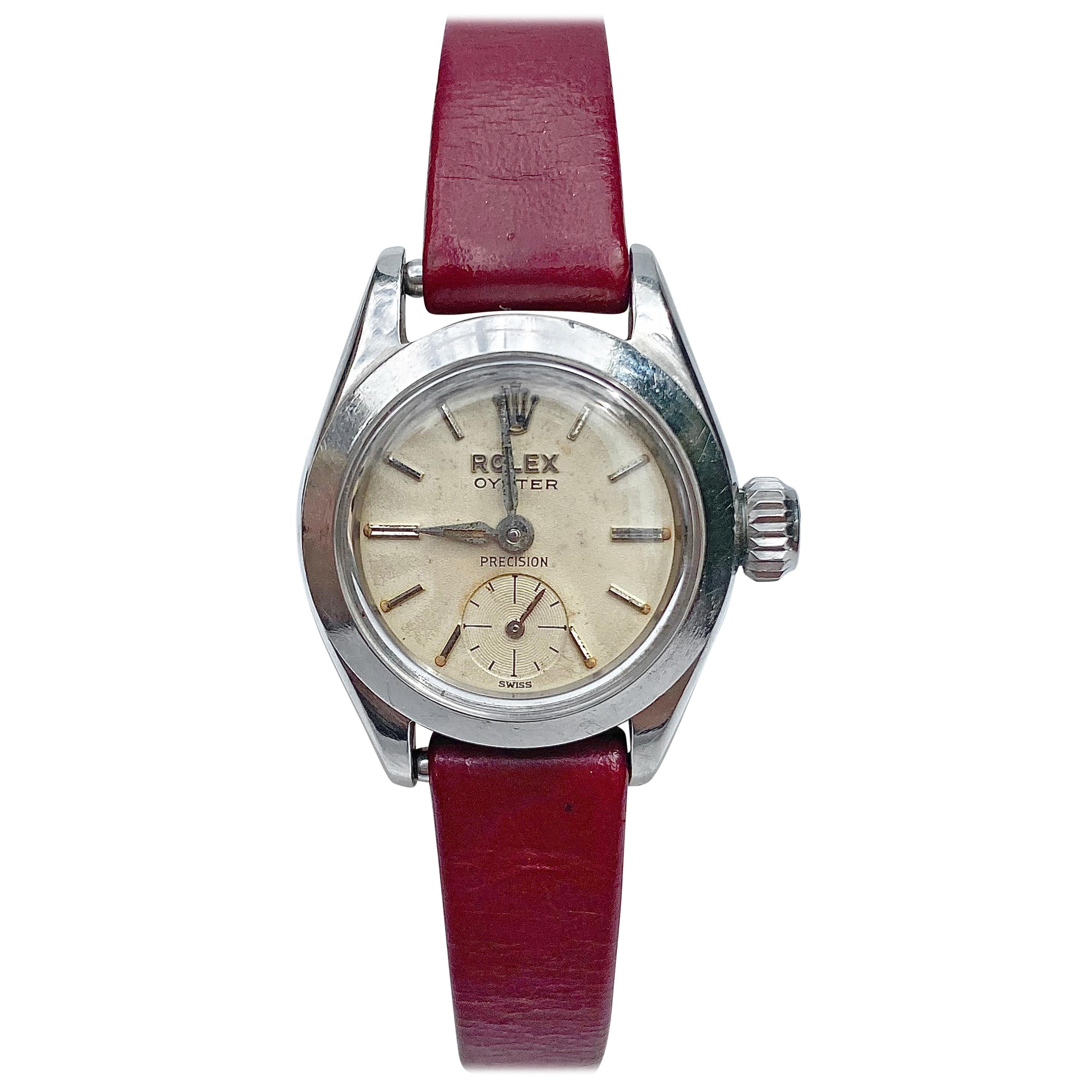 tro på plade daytime 1950's Rolex Oyster Speedking Precision in Red Leather Strap For Sale at  1stDibs | rolex oyster manual wind, 50s rolex, rolex oyster speedking  precision vintage