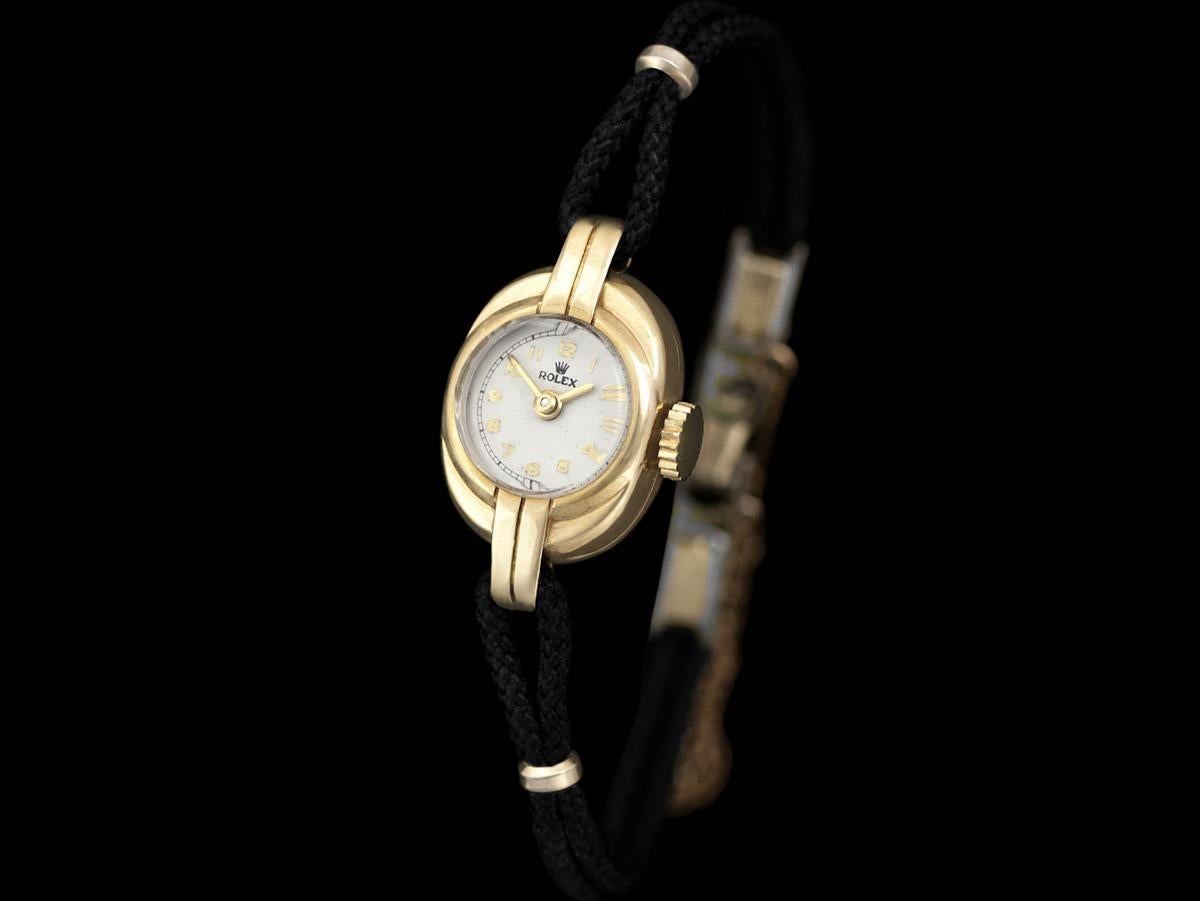 Rolex Standard Ladies Dress Watch des années 1950 - Or massif 10K Pour femmes en vente