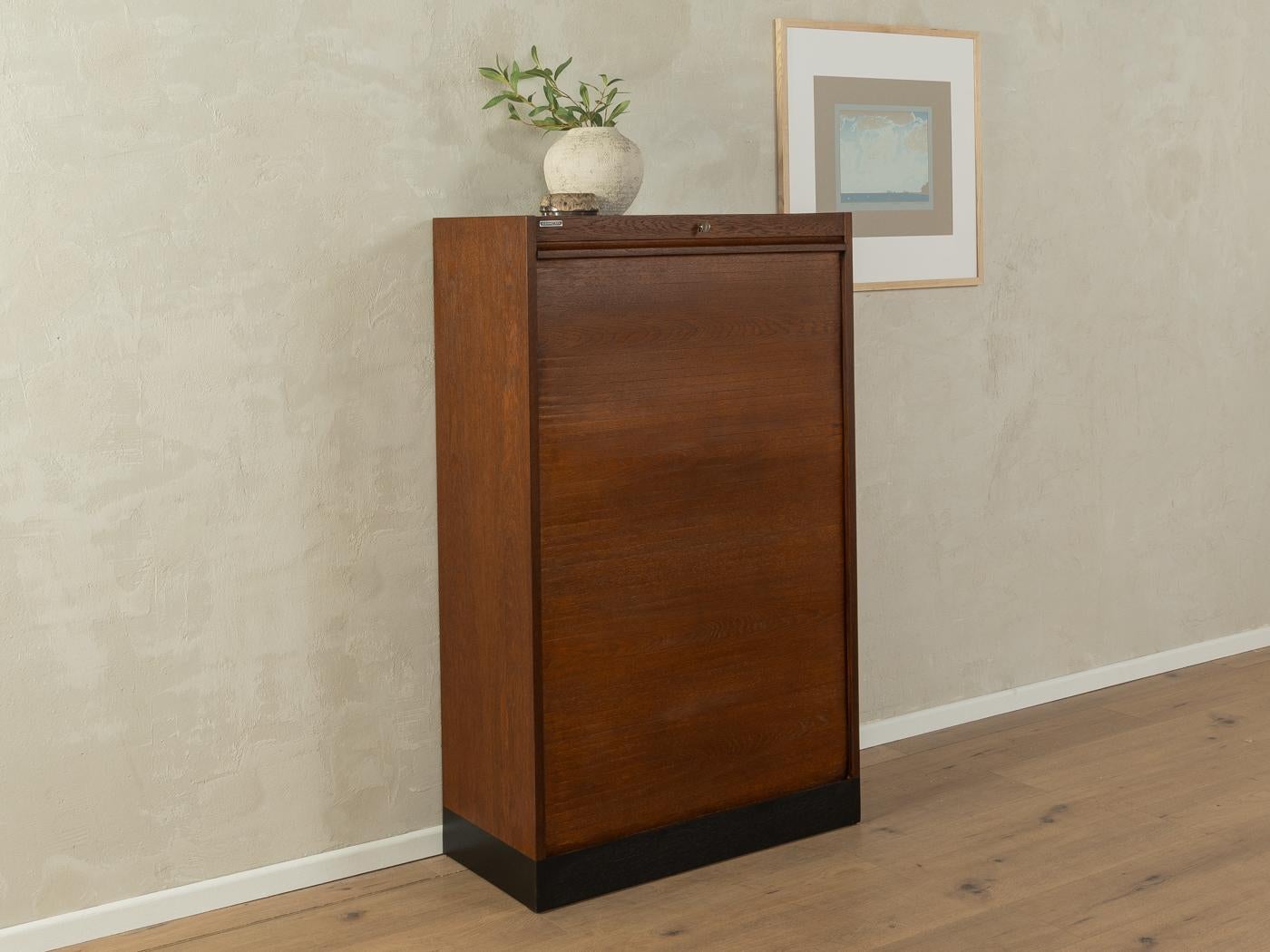 Art Deco 1950s Roller Shutter Cabinet, Soennecken For Sale