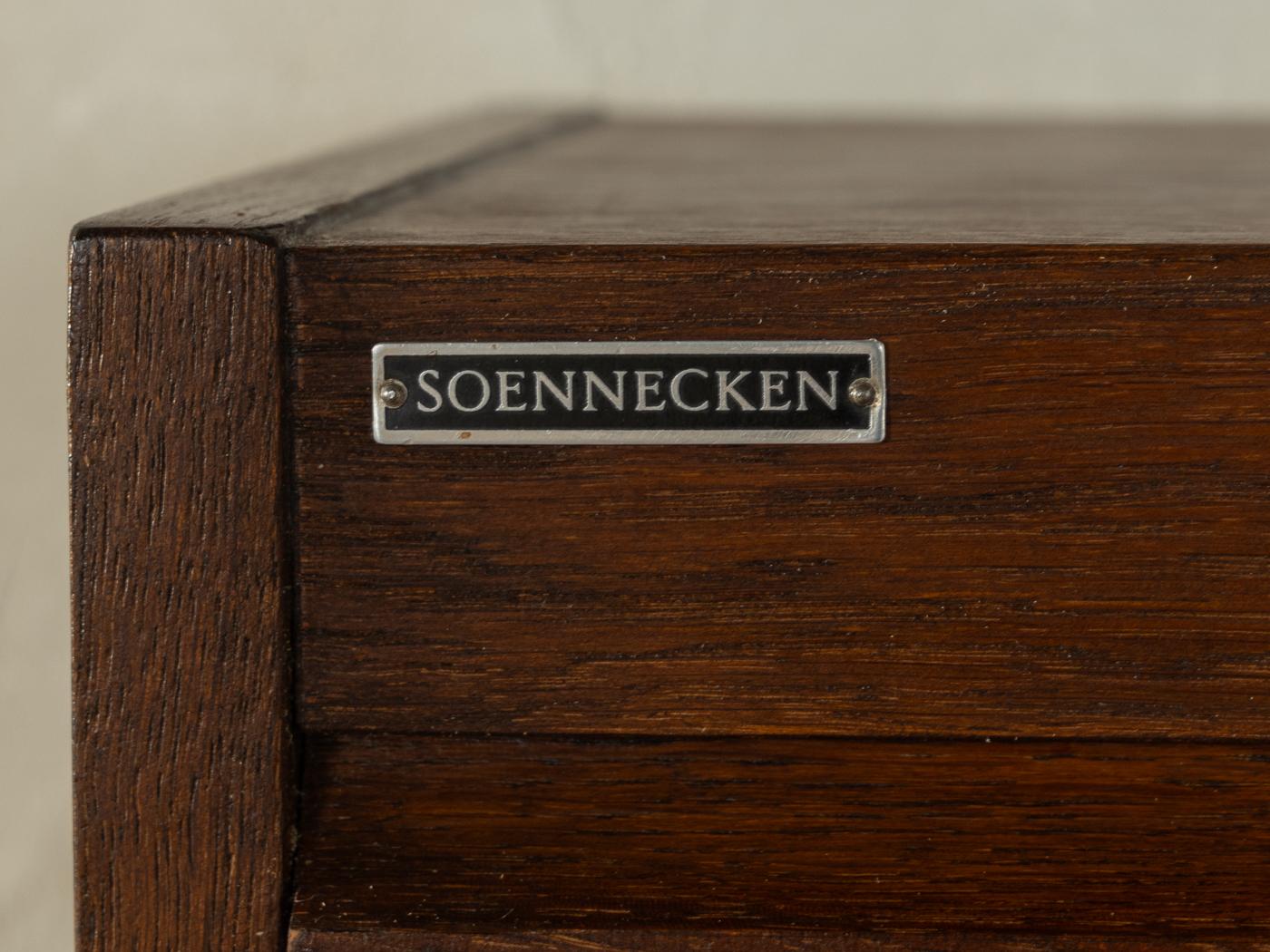 Mid-20th Century 1950s Roller Shutter Cabinet, Soennecken For Sale