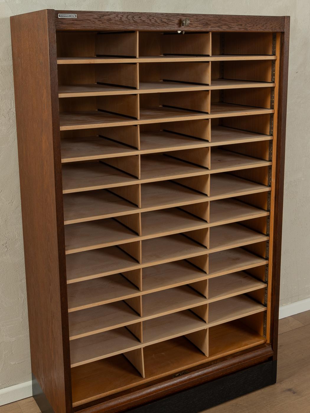 1950s Roller Shutter Cabinet, Soennecken For Sale 1