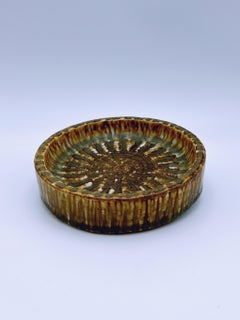 1950s Rörstrand Gunnar Nylund Signed Stoneware Bowl - Scandinavian Modernity