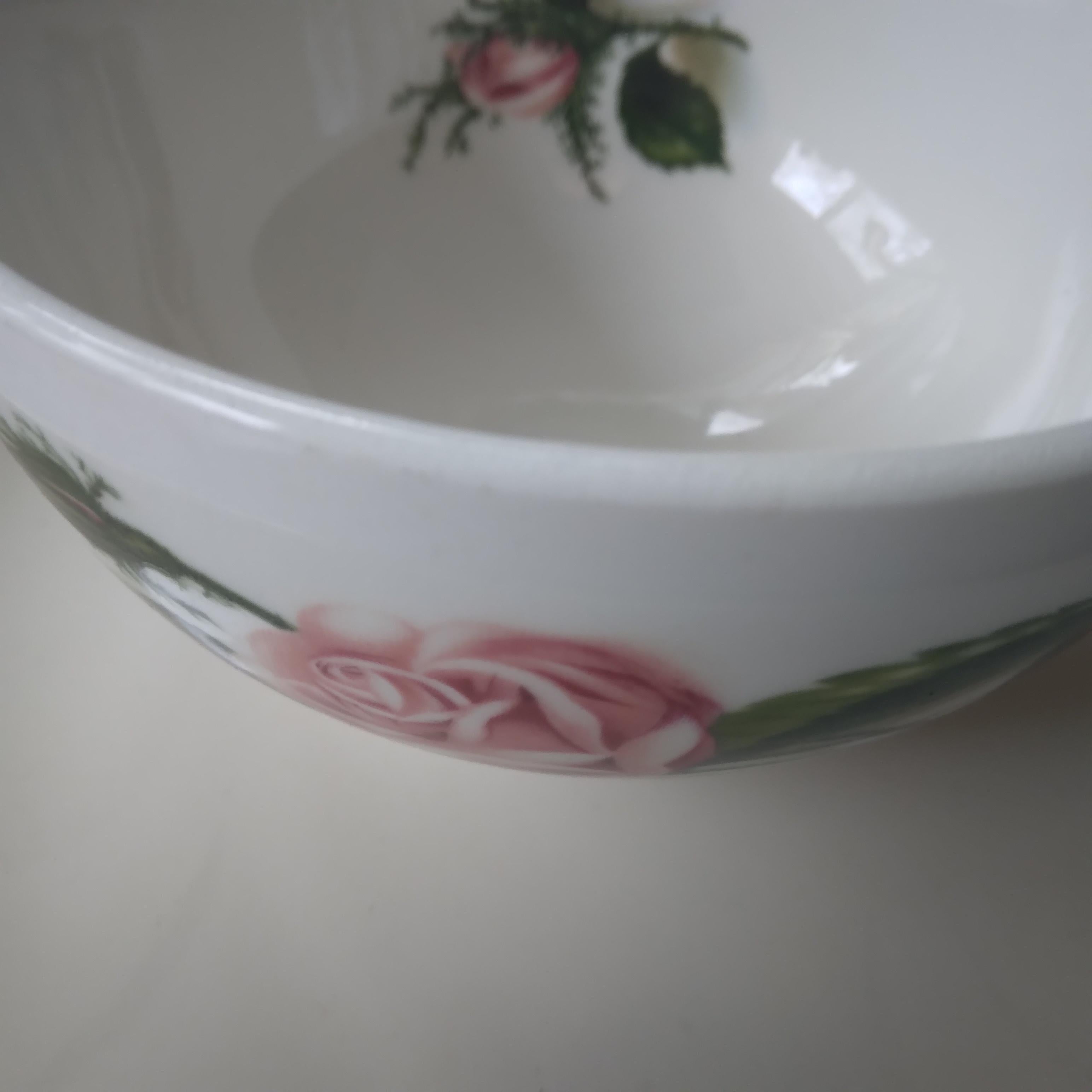 1950's Rose Moss Tea Cup and Saucer - Set of Four In Good Condition For Sale In Munster, IN