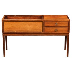 1950s Rosewood Two Drawer Planter / Hall Chest