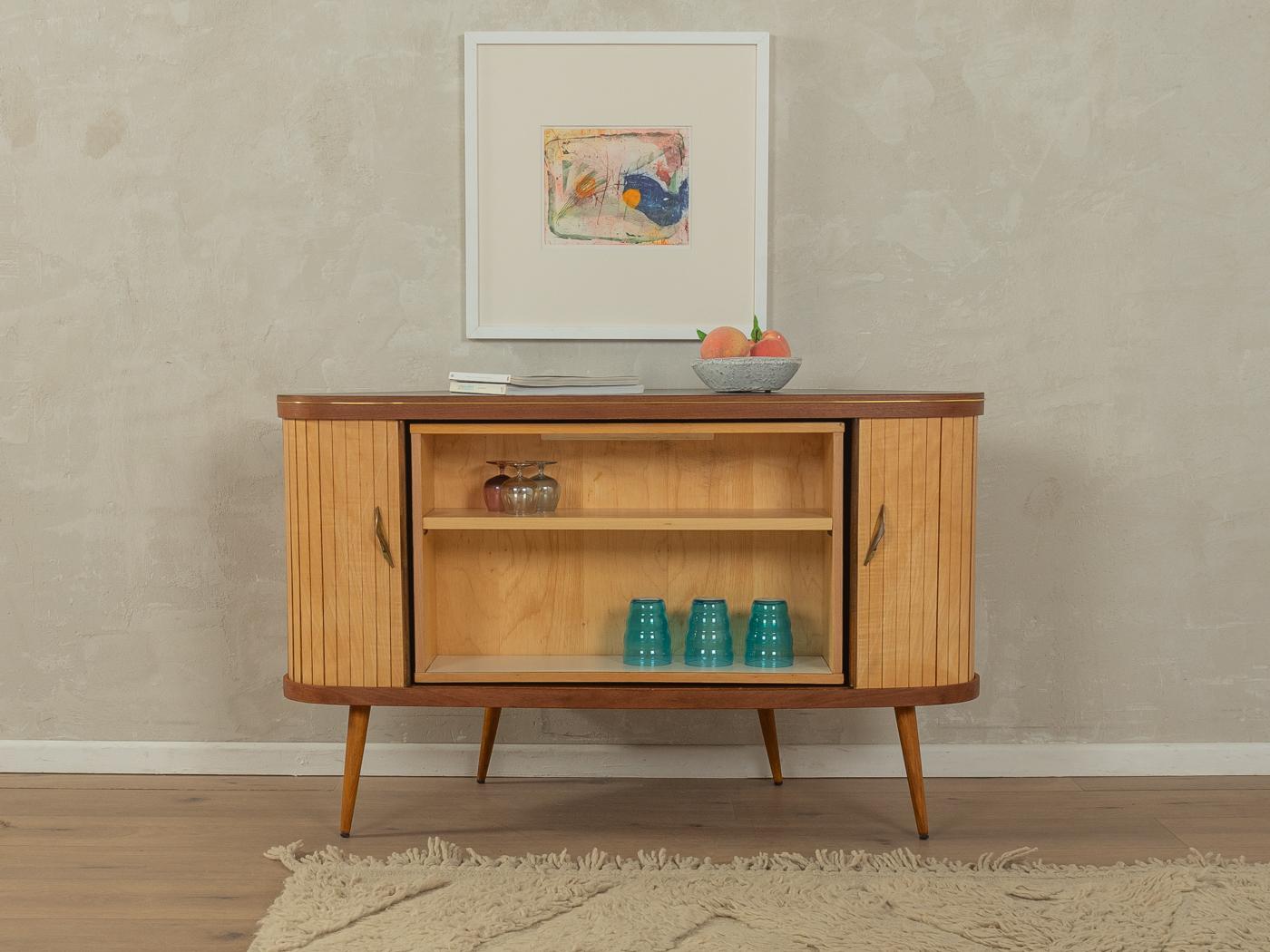 Mid-Century Modern 1950s rotating Bar Cabinet For Sale