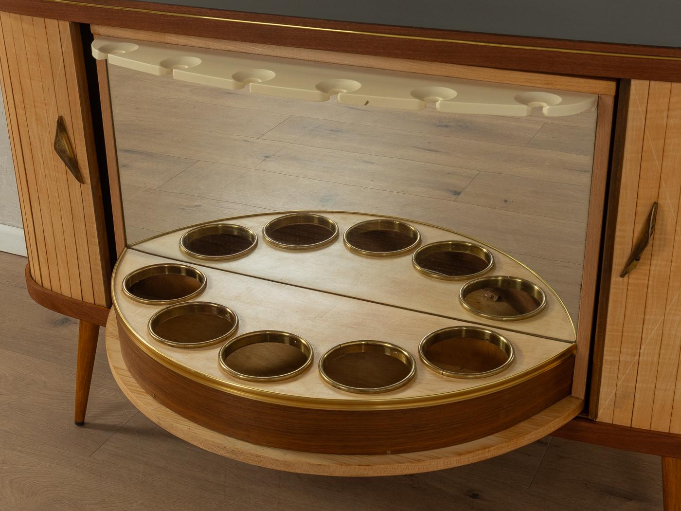 Ash 1950s rotating Bar Cabinet For Sale