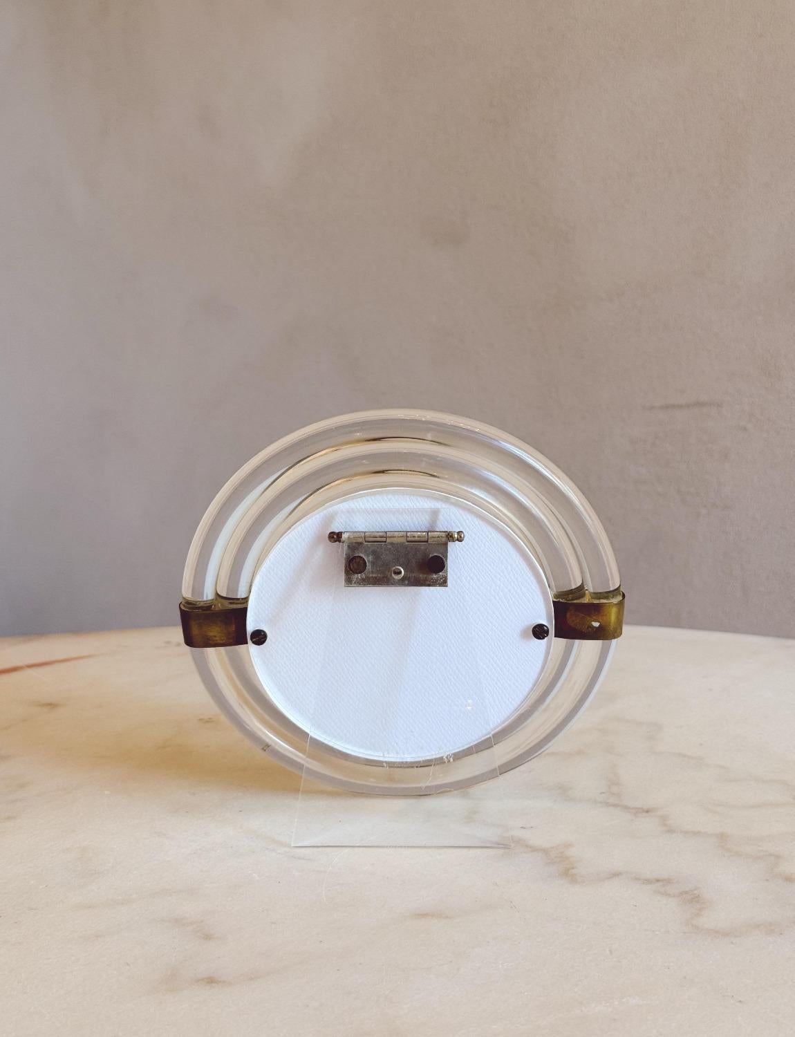 1950er Jahre Runder Plexiglas-Fotorahmen im Zustand „Gut“ im Angebot in Florence, Tuscany